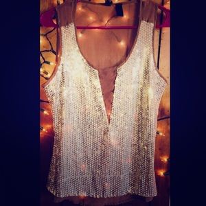 SEQUIN TOP BKE MEDIUM